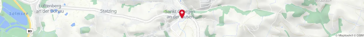 Kartendarstellung des Standorts für St. Georg-Apotheke in 4222 Sankt Georgen/Gusen